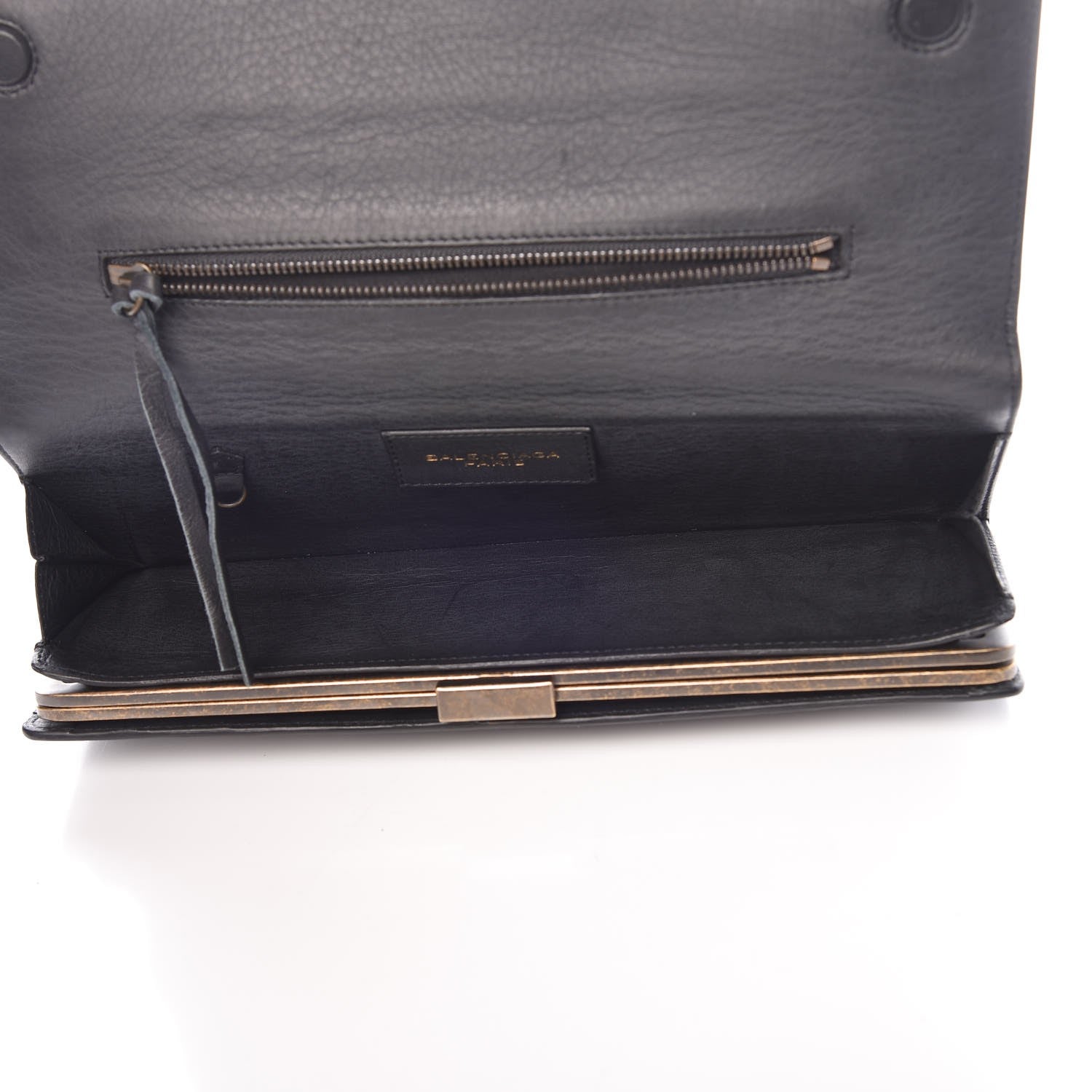 Balenciaga Calfskin Classic Hardware City Long Clutch Black 5 of 9