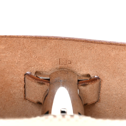 Hermes Toile Vache Calfskin Herbag 30 PM Black Natural 7 of 20