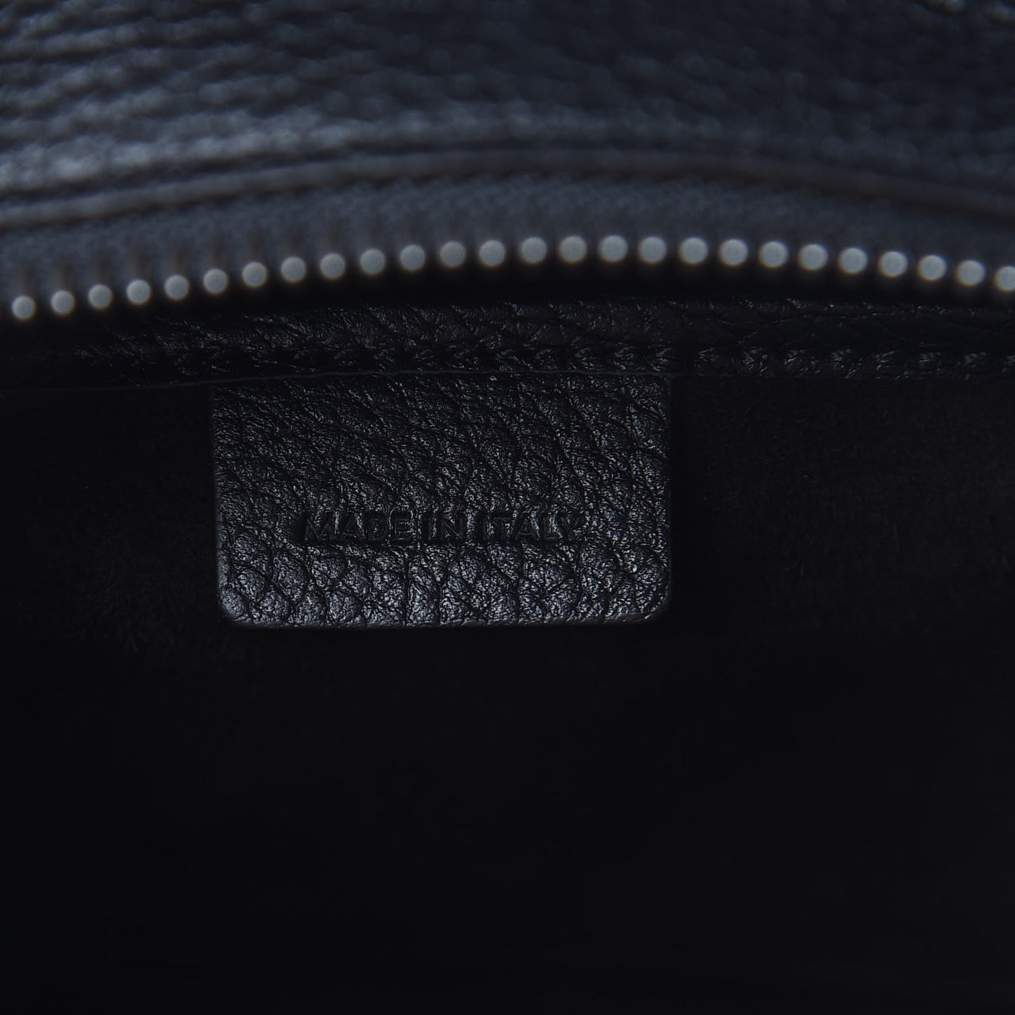 Drummed Calfskin Nano Luggage Black