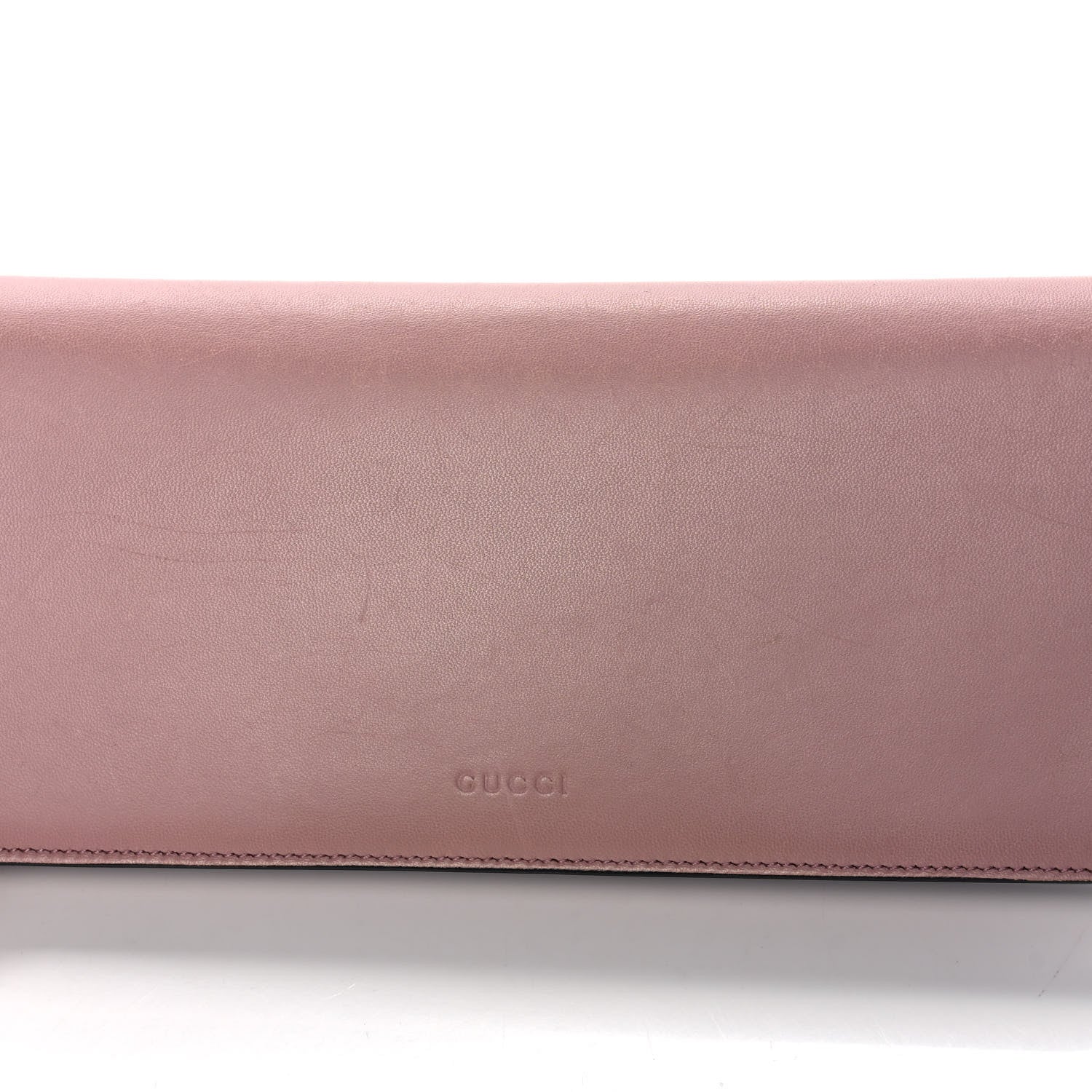 Gucci Nappa Crystal Triangles Clutch Rose Baby Candy Rame 8 of 14