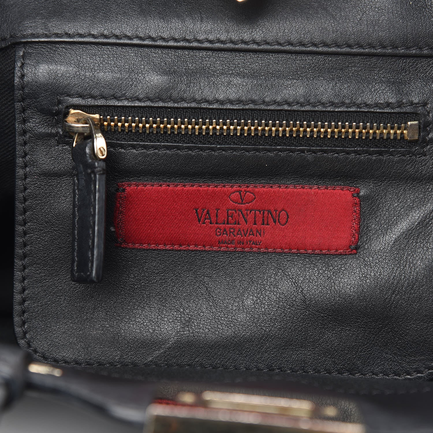 Valentino Garavani Vitello Mini Rockstud Tote Black 6 of 18