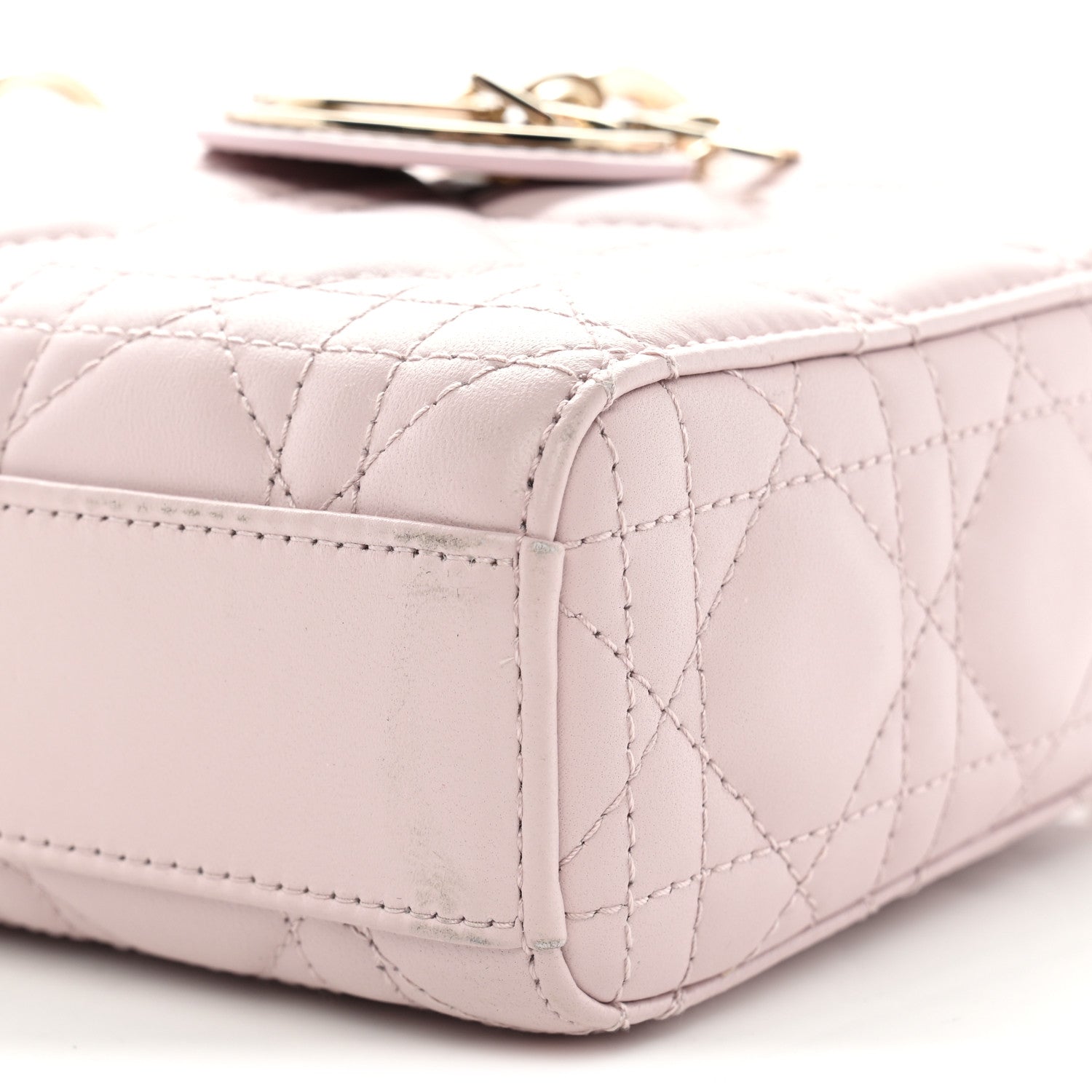 Christian Dior Lambskin Cannage Medium Lady D-Joy Light Pink 10 of 11