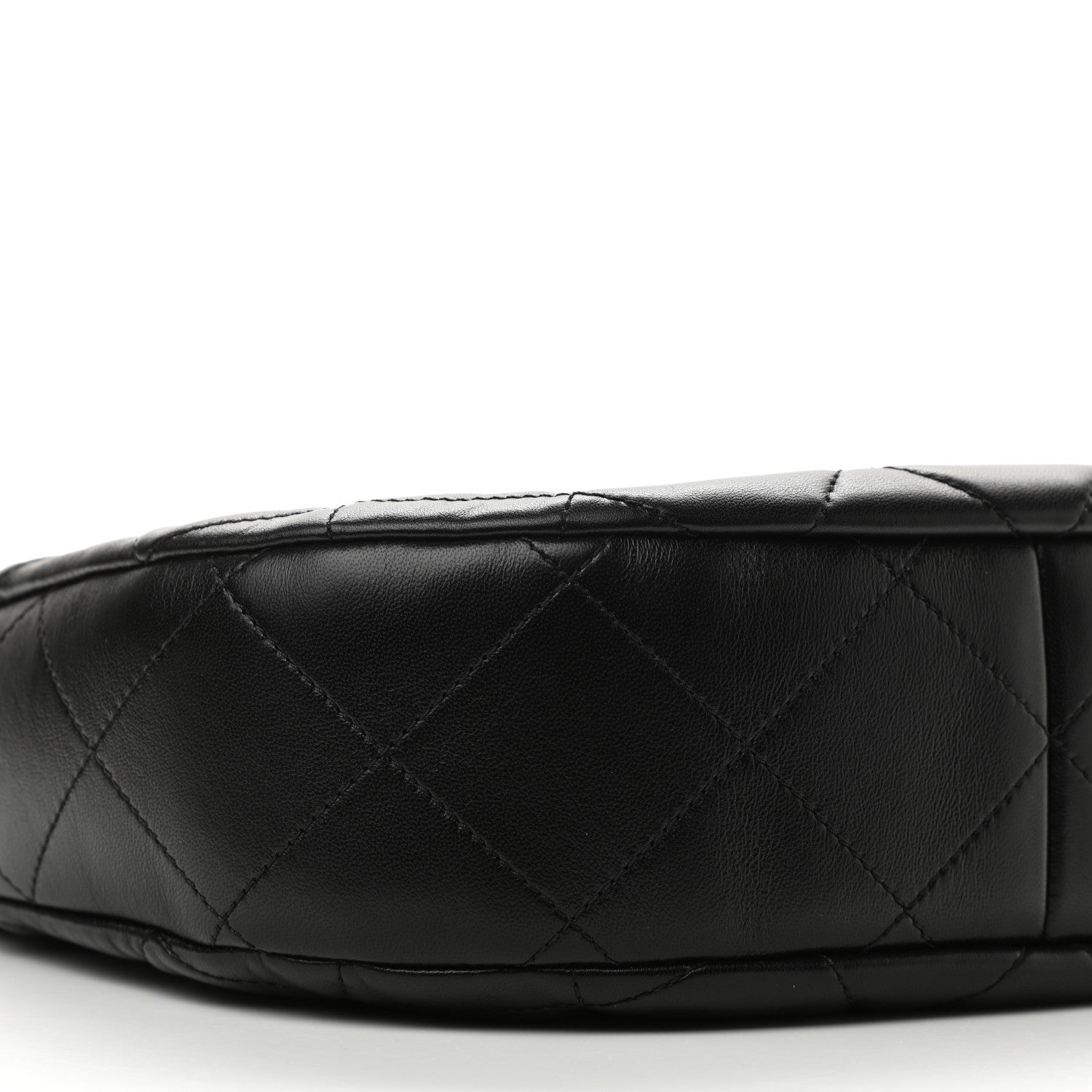 Chanel Lambskin Chain Rows Quilted Chain Hobo Black 9 of 11