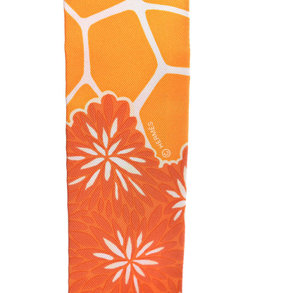 Hermes Silk The Three Graces Twilly Orange Mangue Anthracite 3 of 4