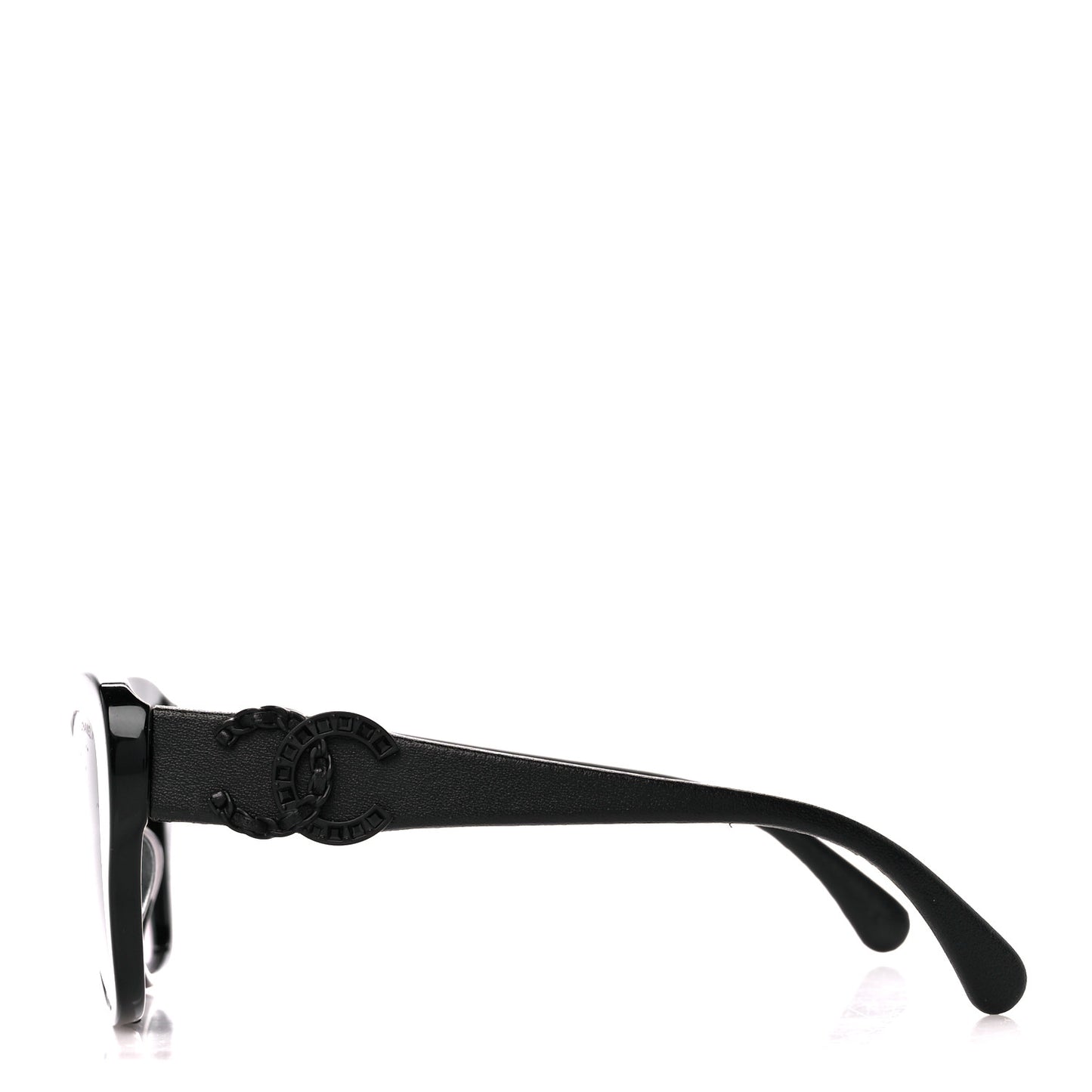 Acetate Lambskin CC Sunglasses 5457-Q-A Black