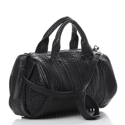 Alexander Wang Pebbled Lambskin Rocco Black Nickel Hardware 3 of 11
