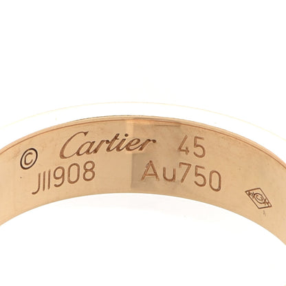 Cartier 18K Yellow Gold Diamond 4mm LOVE Wedding Band Ring 45 3.25 4 of 4