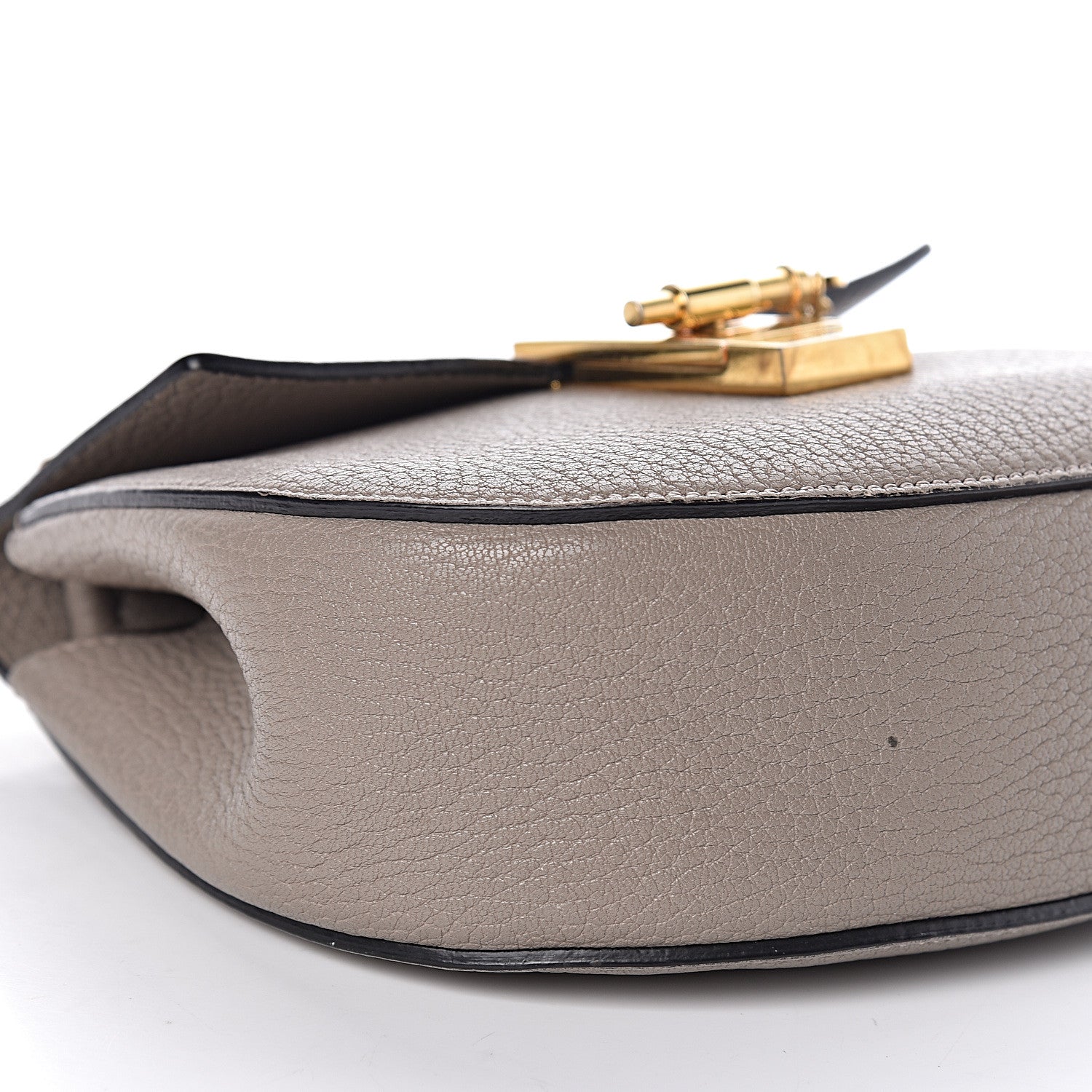 Chloe Grained Lambskin Mini Drew Shoulder Bag Motty Grey 15 of 18