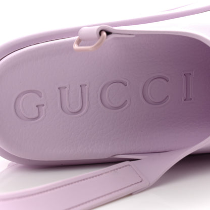 Gucci Soft Rubber Horsebit Touch Womens Strapped Sandals 39 Talc Pink 6 of 10