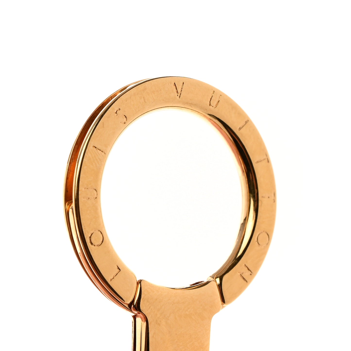 Brass Monogram Blooming Flowers Bag Charm Key Holder Rose Ballerine