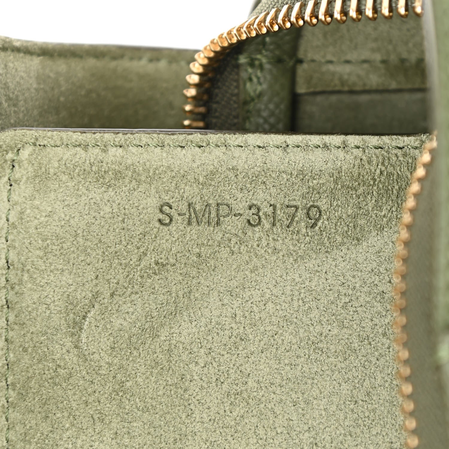 Celine Grained Calfskin Micro Belt Bag Army Green 8 of 11