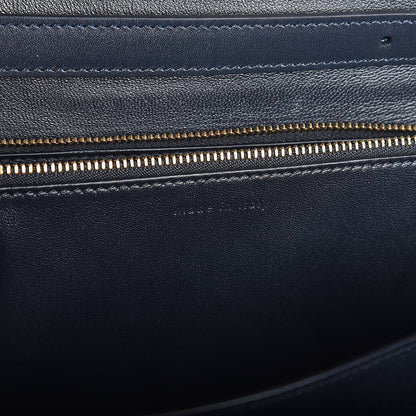 Celine Box Calfskin Medium Classic Box Flap Bag Navy 7 of 7
