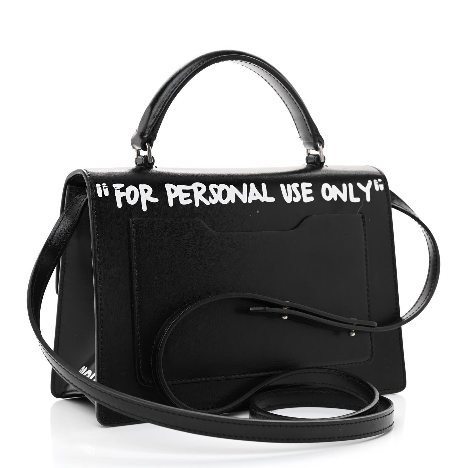 Off-White Calfskin Cash Jitney 1.4 Shoulder Bag Black 3 of 11