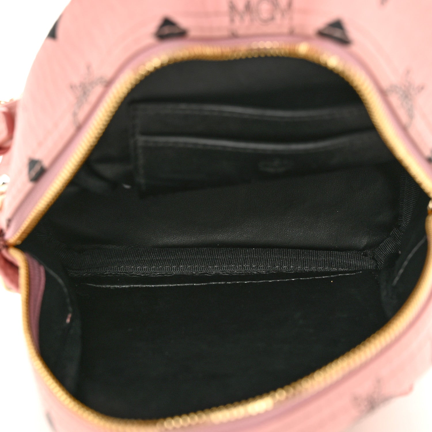 MCM Visetos Side Stud X-Mini Stark Backpack Soft Pink 5 of 9
