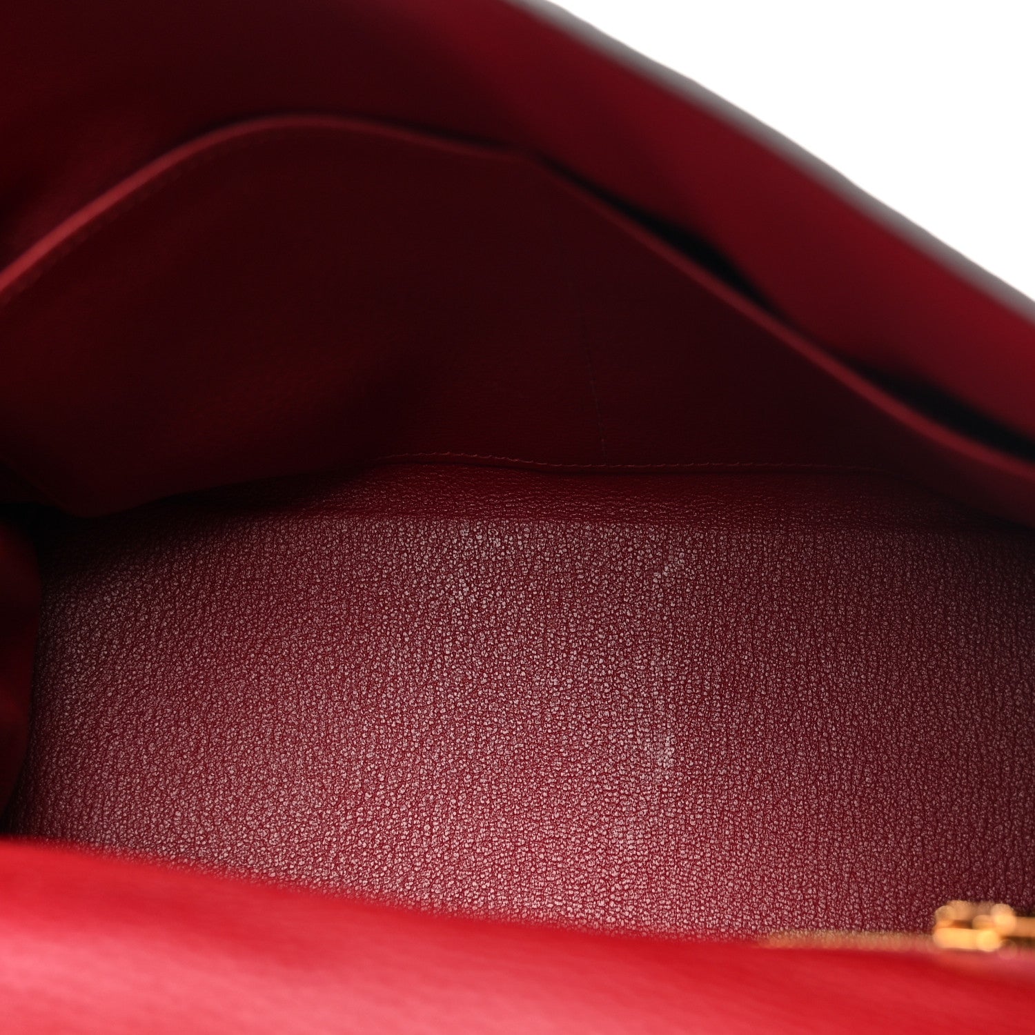 Hermes Taurillon Clemence Kelly Retourne 28 Rouge Grenat 5 of 14