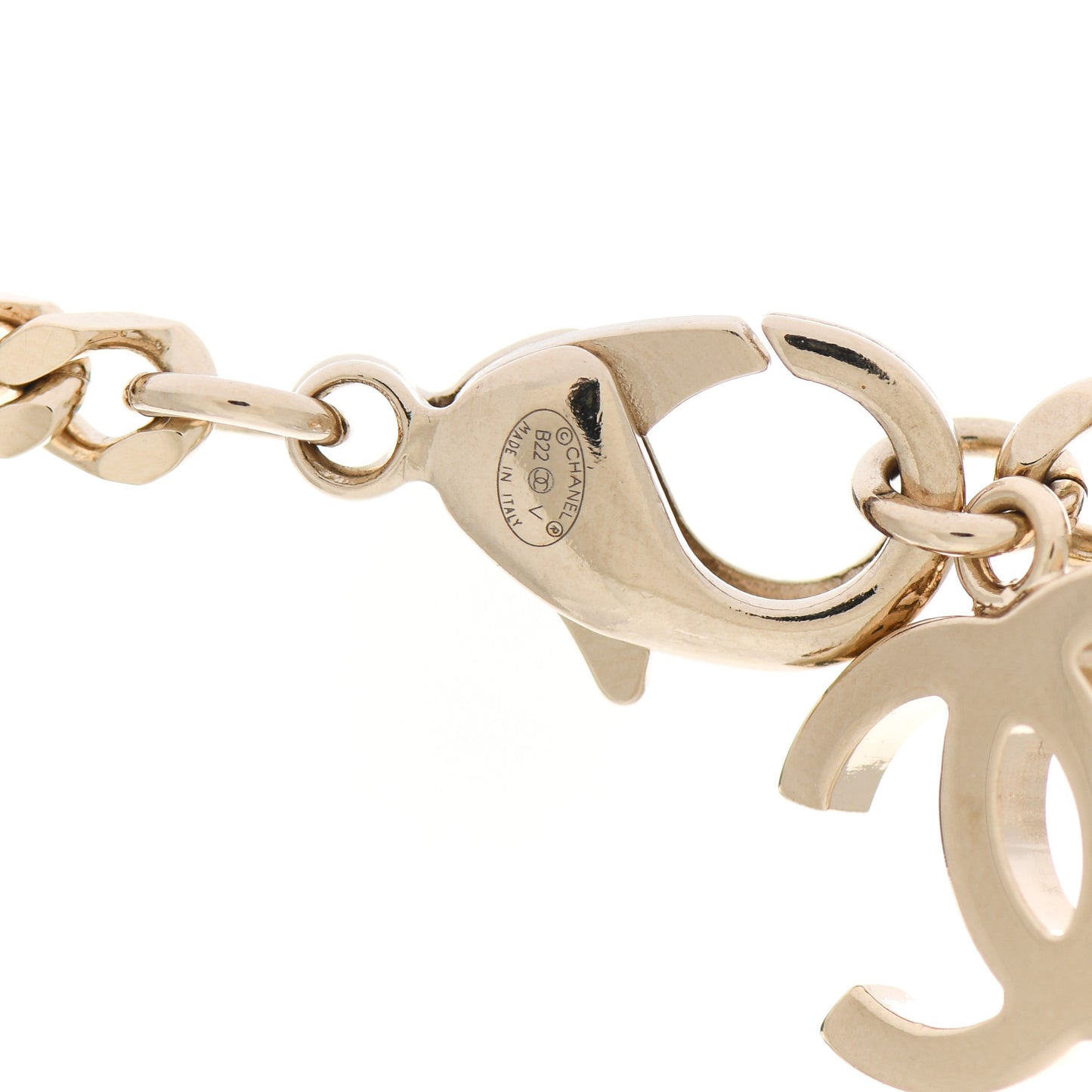 Crystal Chain CC Link Choker Gold Silver