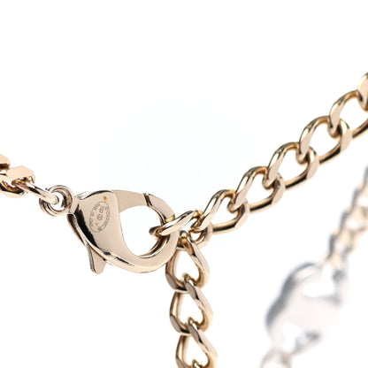 Chanel Crystal Chain CC Link Choker Gold Silver 5 of 6