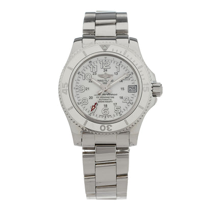 Breitling Stainless Steel 36mm Superocean II Automatic Watch White A17312 1 of 5