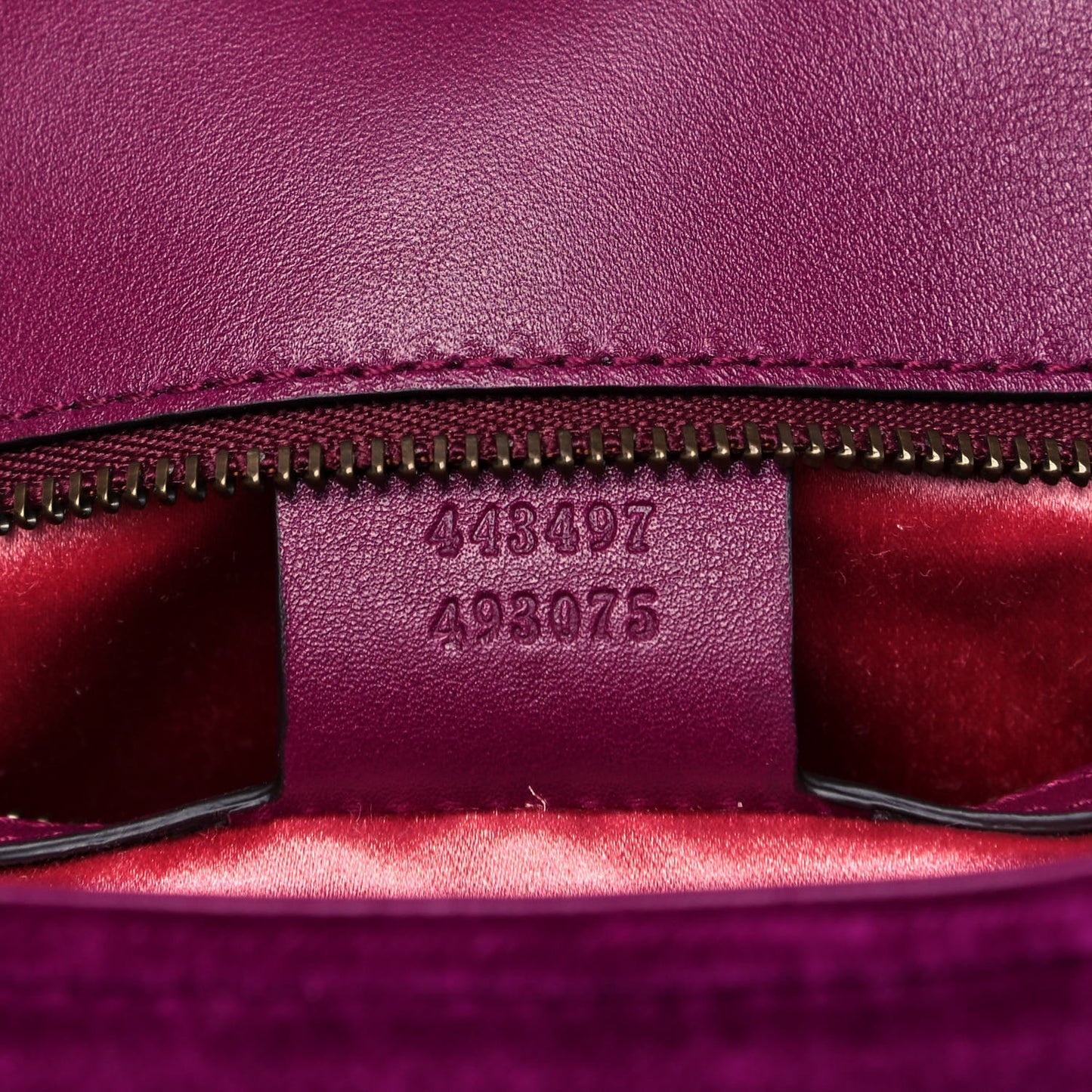 Velvet Matelasse Small GG Marmont Shoulder Bag Fuchsia Violet Cyclamen