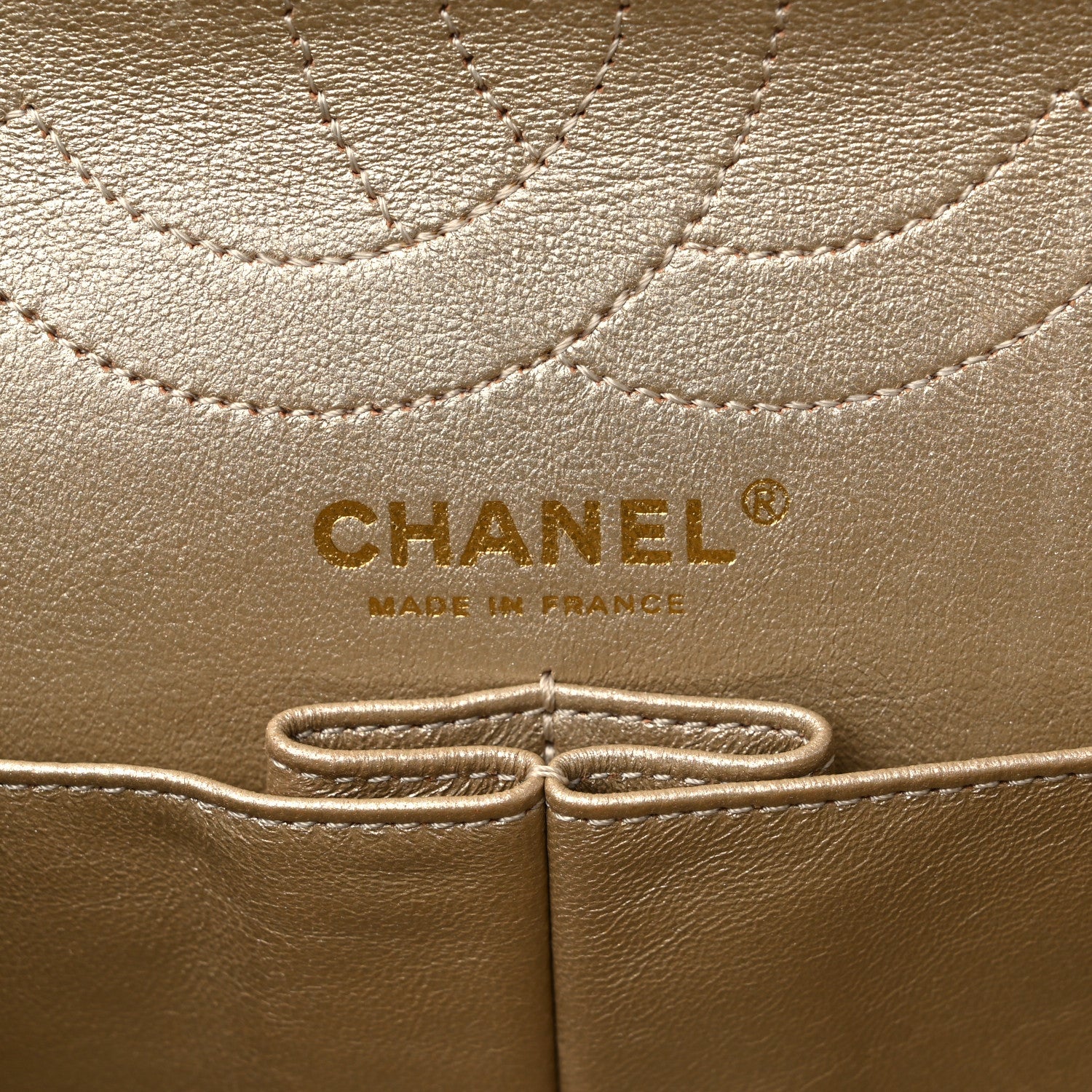 Chanel Metallic Aged Calfskin Quilted 2.55 Reissue 226 Flap Gold 6 of 11