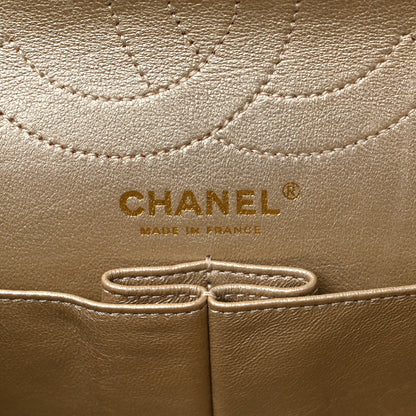 Chanel Metallic Aged Calfskin Quilted 2.55 Reissue 226 Flap Gold 6 of 11