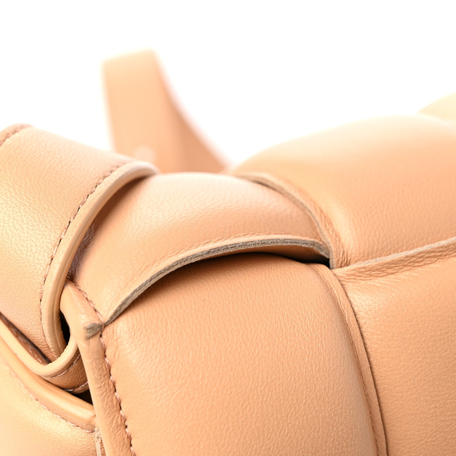 Bottega Veneta Nappa Maxi Intreccio Padded Cassette Crossbody Bag Almond 9 of 10