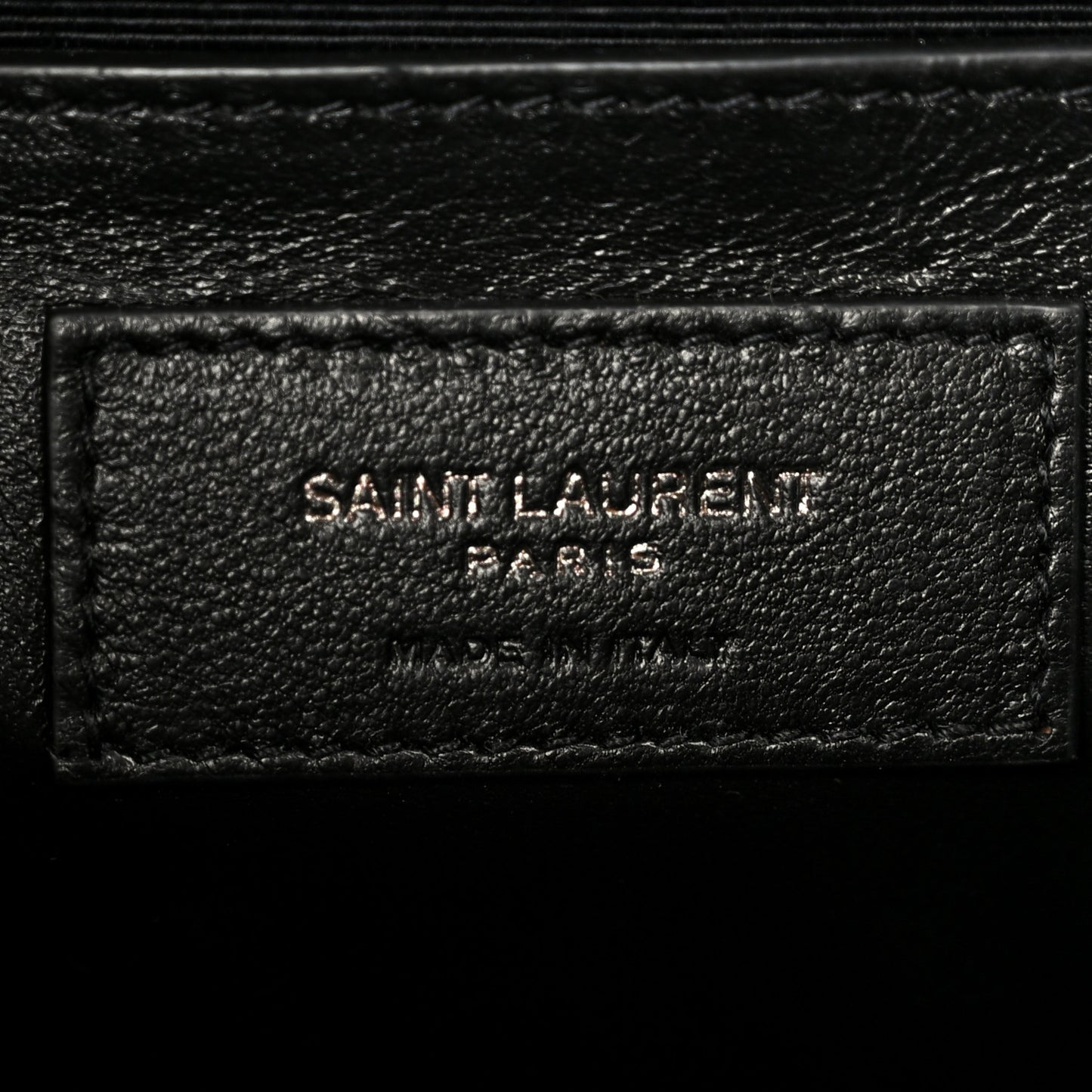 Grain De Poudre Textured Mixed Matelasse Triquilt Medium Monogram Monochrome Satchel Black