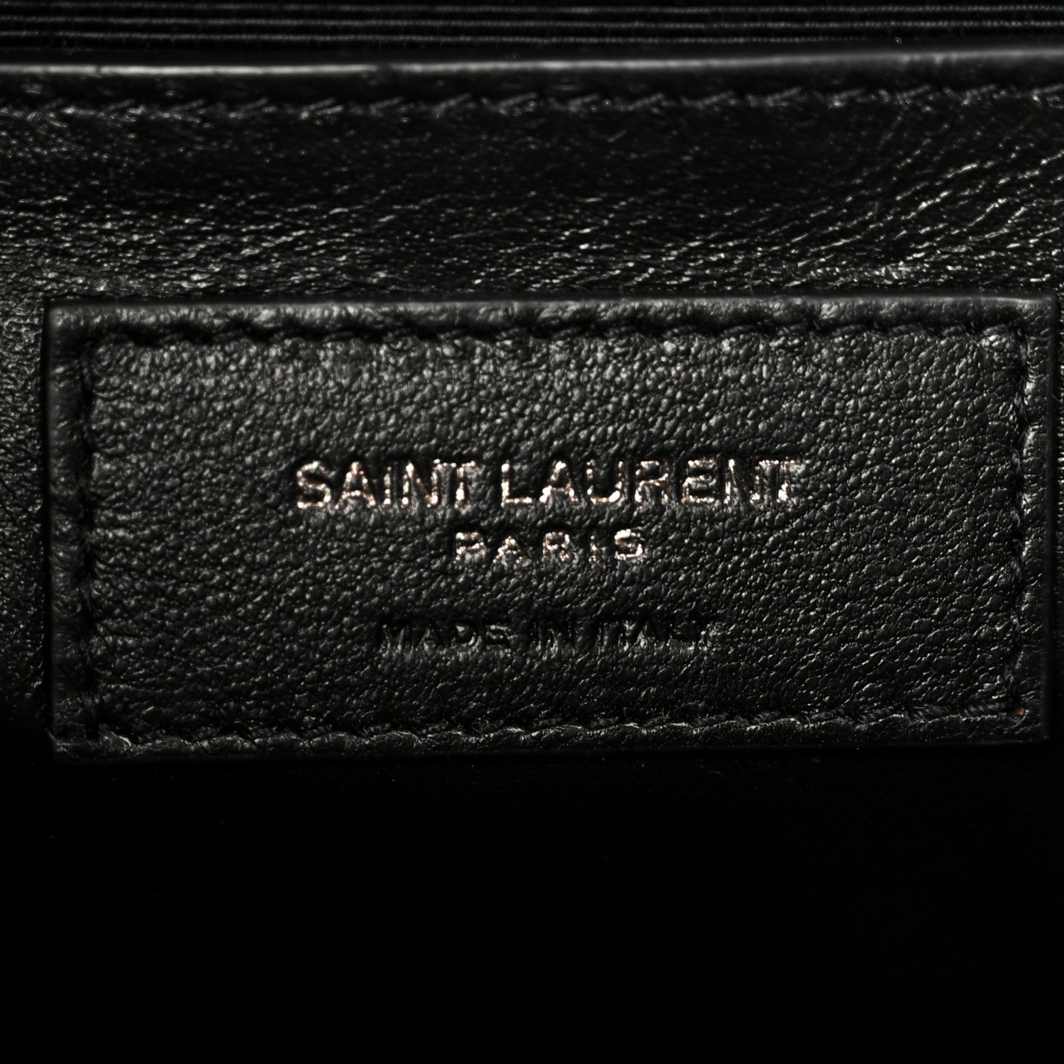 Saint Laurent Grain De Poudre Textured Mixed Matelasse Triquilt Medium Monogram Monochrome Satchel Black 5 of 10