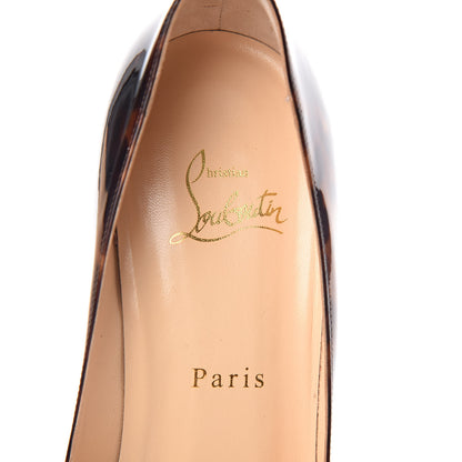 Christian Louboutin Patent Tartaruga Decollete 554 70 Pumps 38.5 Testa Di Moro 7 of 8