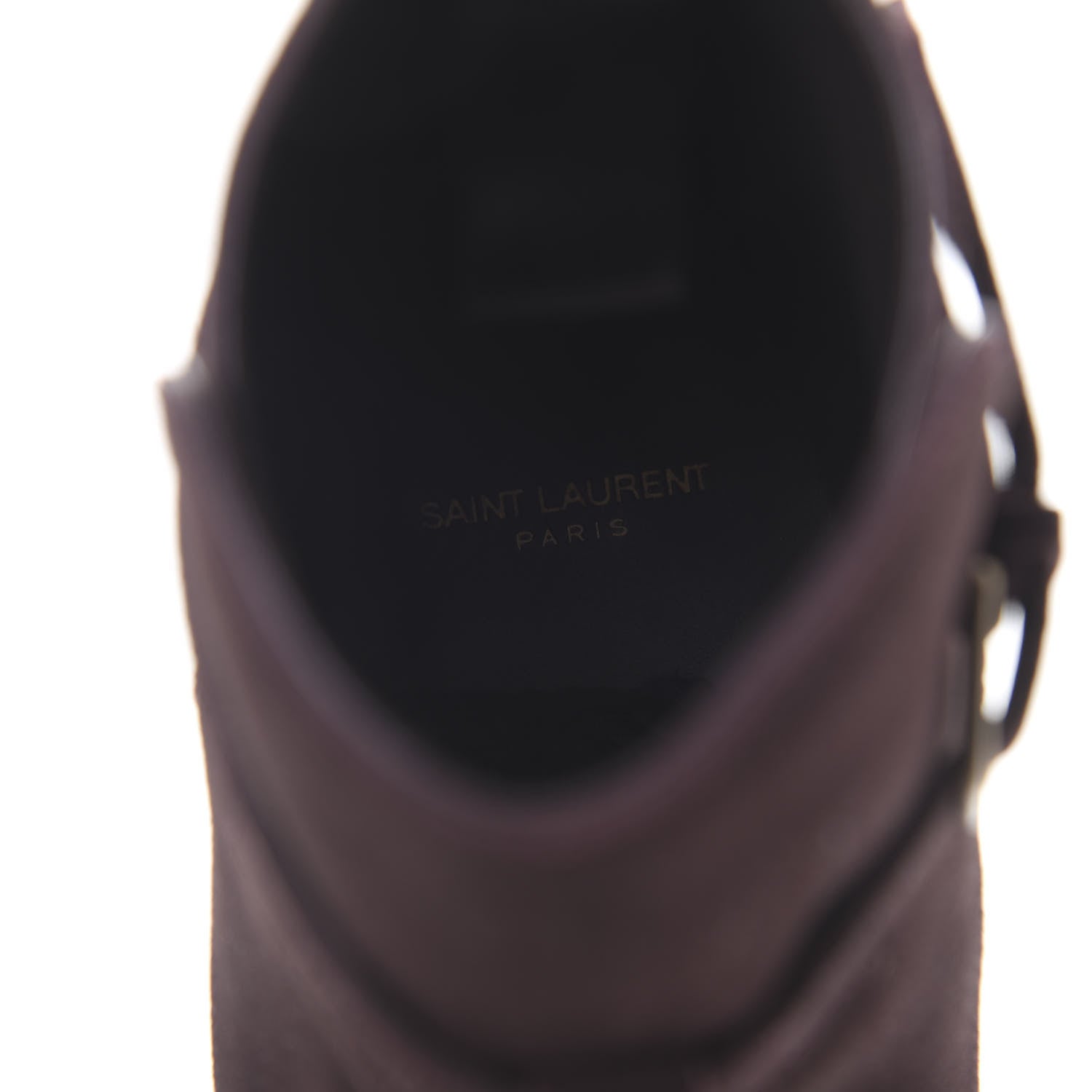 Saint Laurent Suede Soho Calfskin Ankle Boots 44 Deep Blood 7 of 8