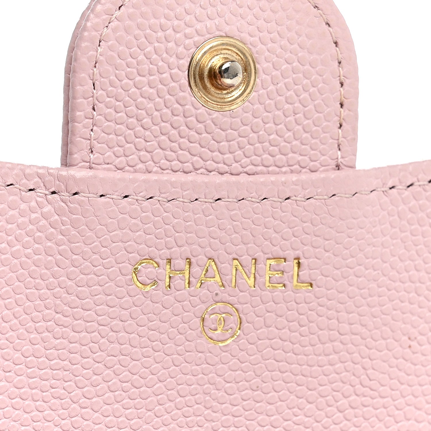 Chanel Caviar Quilted Compact Flap Wallet Light Pink 6 of 11
