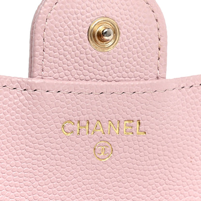 Chanel Caviar Quilted Compact Flap Wallet Light Pink 6 of 11