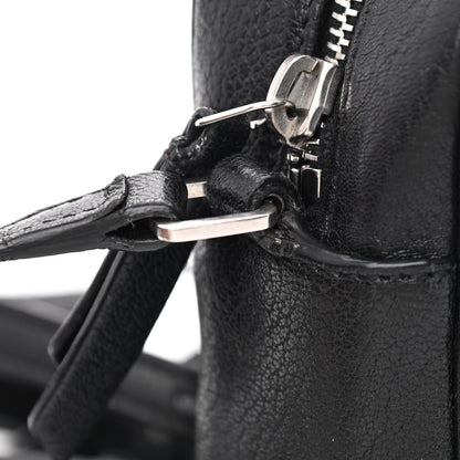 Saint Laurent Lambskin Monogram Embossed Small Lou Camera Bag Black 12 of 12
