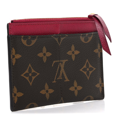Louis Vuitton Monogram Zipped Card Holder Fuchsia 3 of 6