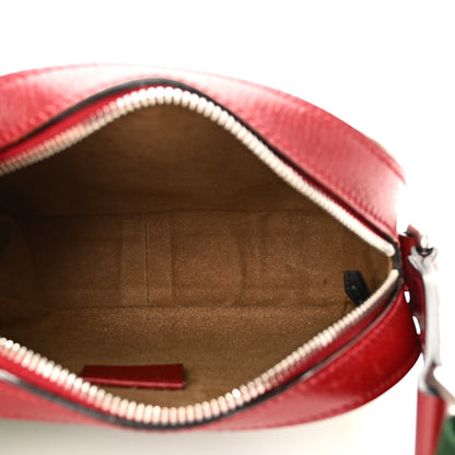 Gucci GG Supreme Monogram Tian Web Small Camera Bag Beige Multicolor Red 4 of 10