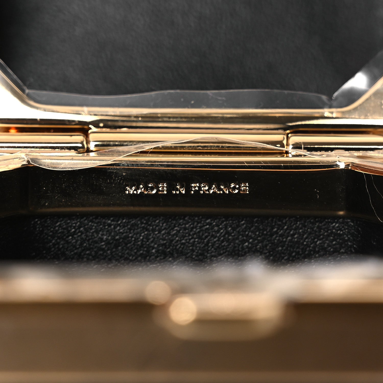 Chanel Shiny Crumpled Calfskin Minaudiere Clutch With Chain Black 6 of 12
