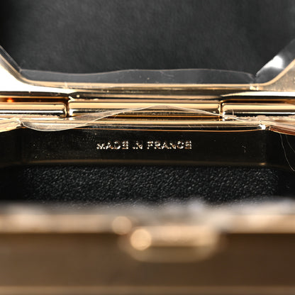 Chanel Shiny Crumpled Calfskin Minaudiere Clutch With Chain Black 6 of 12