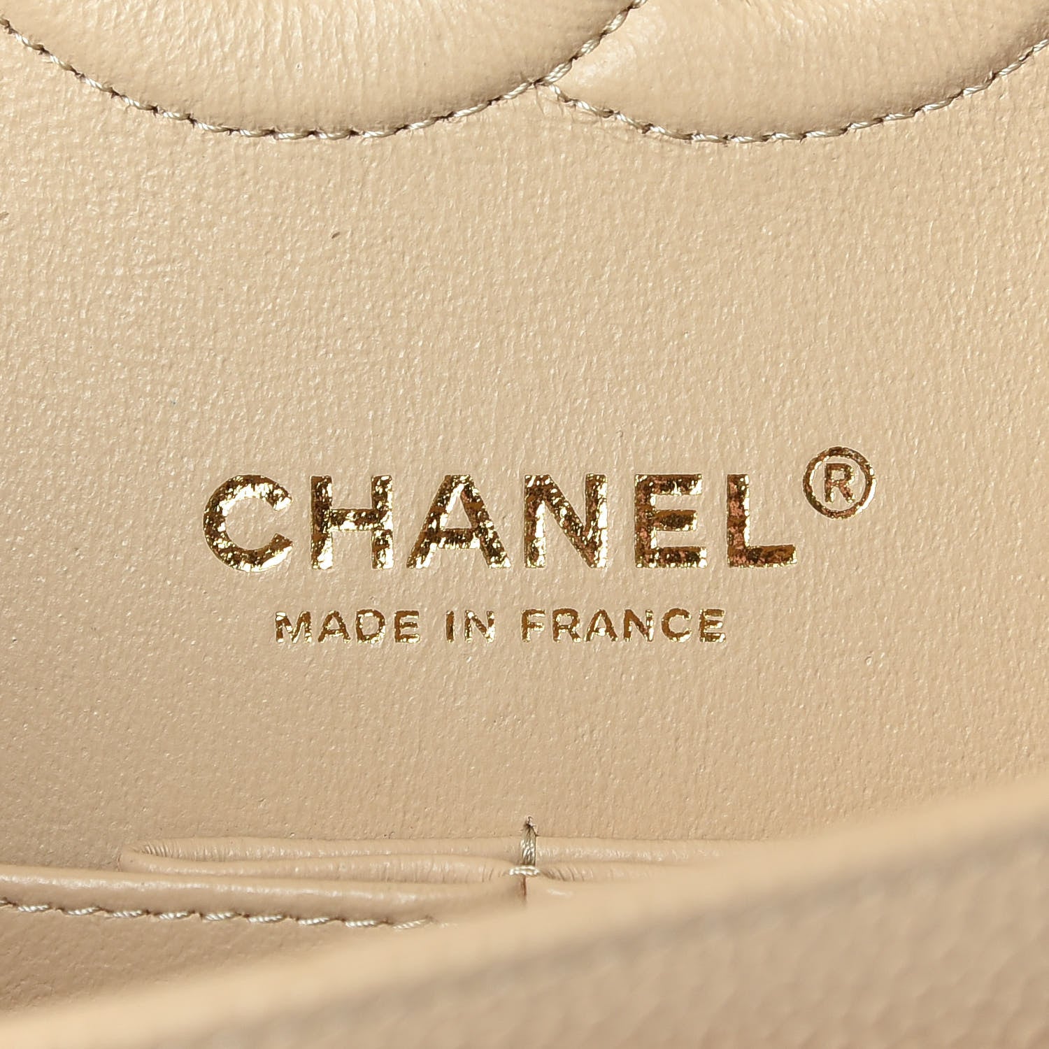Chanel Caviar Quilted Medium Double Flap Beige Clair 8 of 9