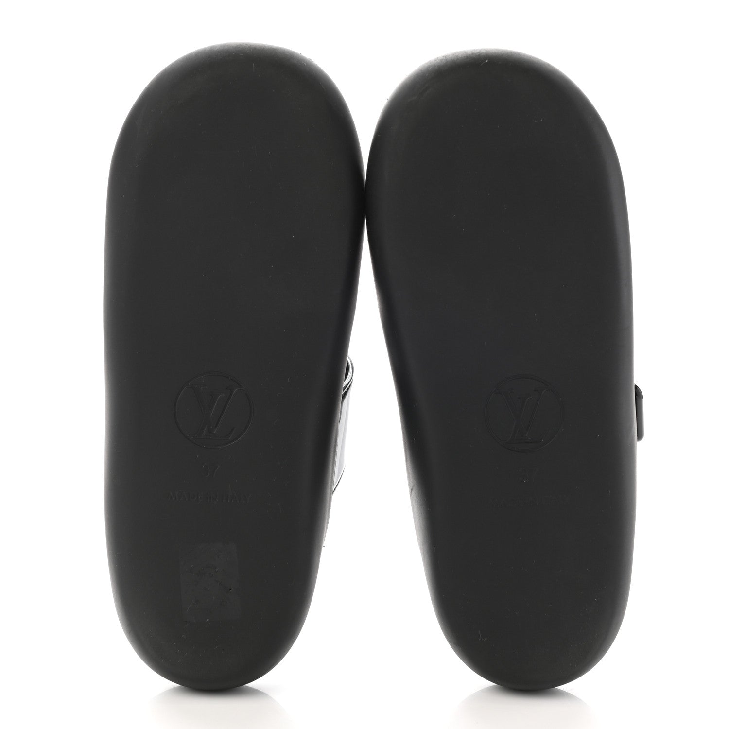 Louis Vuitton Monogram Sunbath Flat Mule Sandals 37 Black 5 of 8