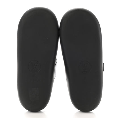Louis Vuitton Monogram Sunbath Flat Mule Sandals 37 Black 5 of 8