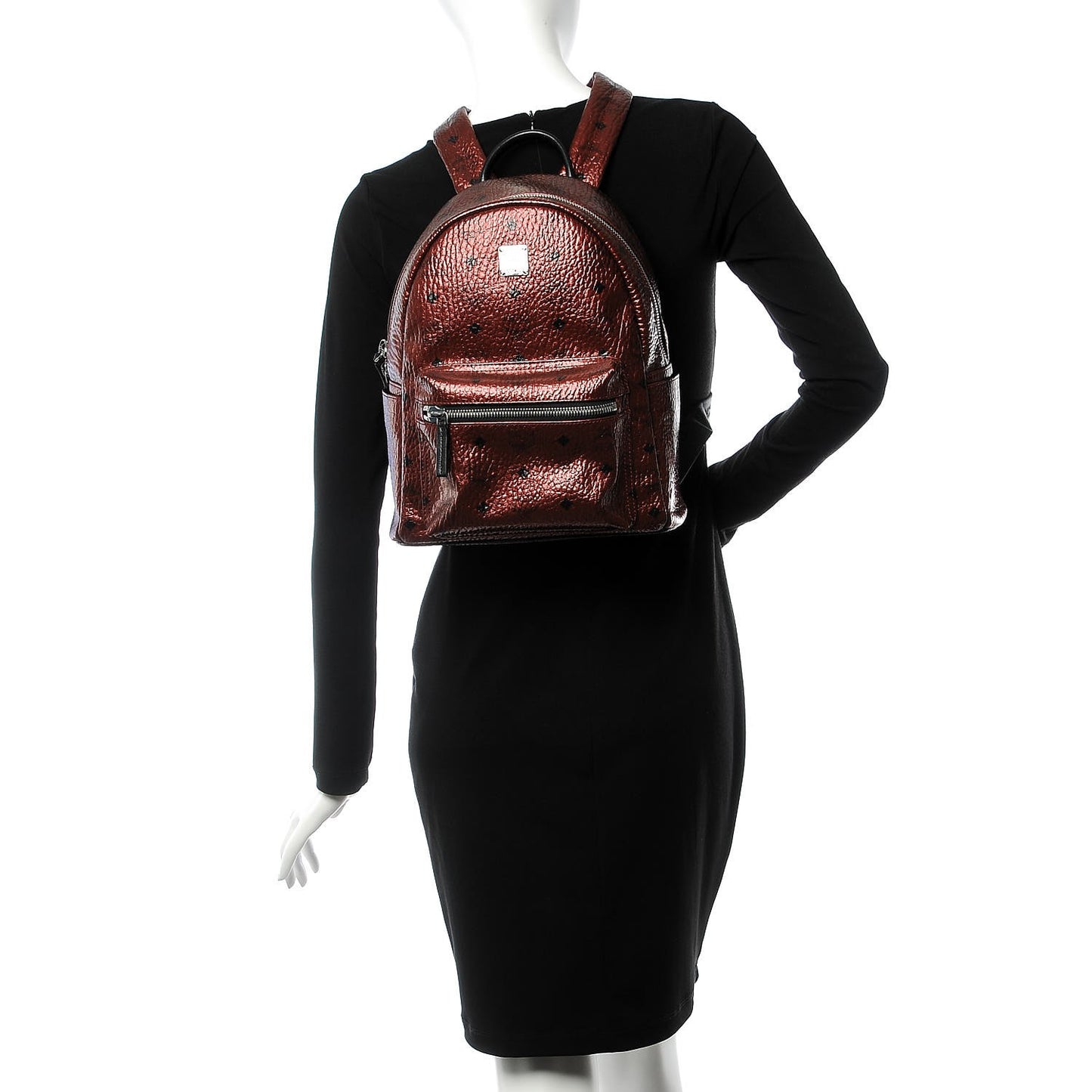 Metallic Visetos Small Stark Backpack Scooter Red