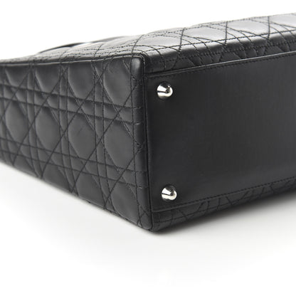 Christian Dior Lambskin Cannage Large Lady Dior Black 6 of 10
