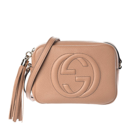 Gucci Pebbled Calfskin Small Soho Disco Bag Rose Beige 1 of 9