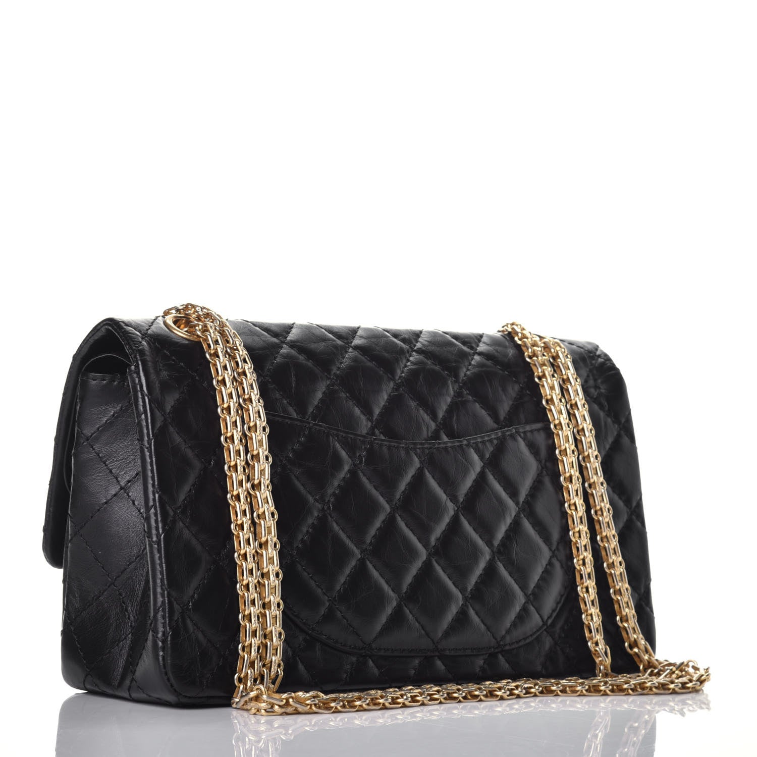 Chanel Aged Calfskin Casino 2.55 Reissue 224 Flap Black 3 of 8
