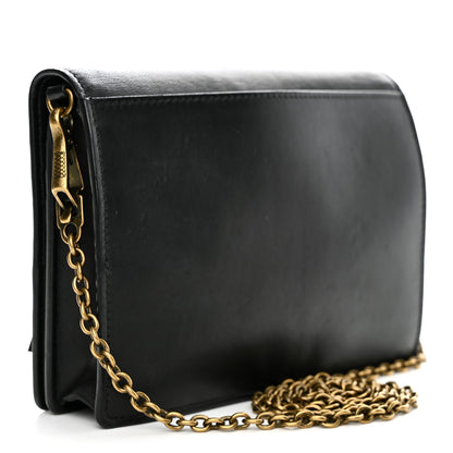 Bottega Veneta Nappa Intrecciato Fringe Chain Wallet Black 3 of 15