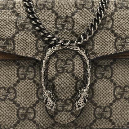 Gucci GG Supreme Monogram Super Mini Dionysus Shoulder Bag Taupe 7 of 11
