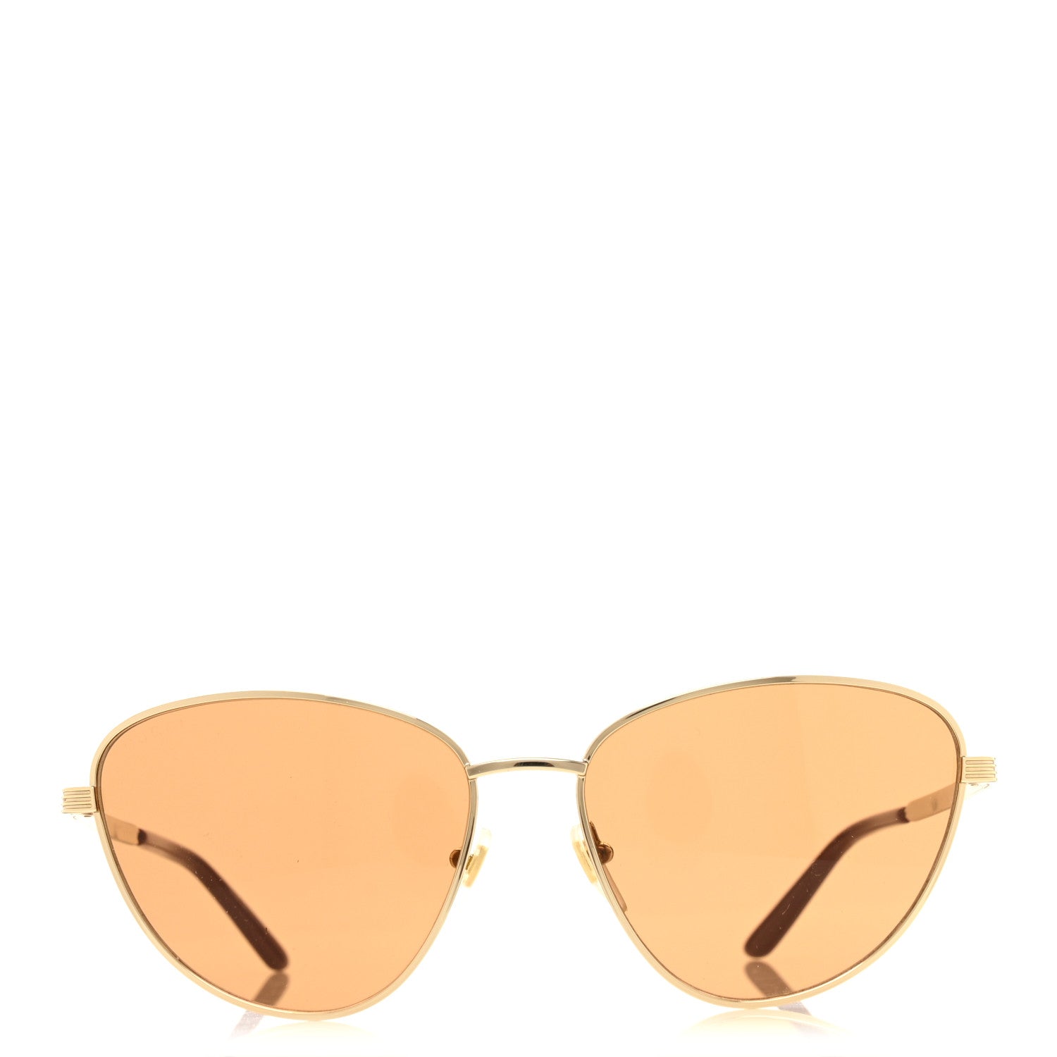 Gucci Metal Cat Eye Sunglasses Gold Purple 2 of 7