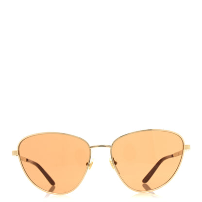 Gucci Metal Cat Eye Sunglasses Gold Purple 2 of 7