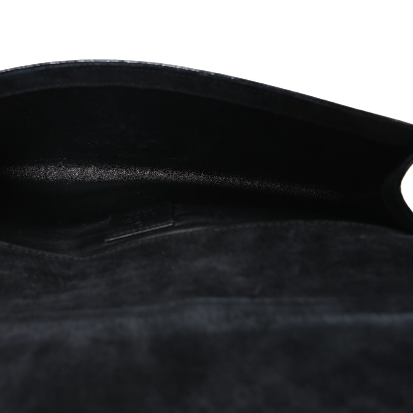 Patent Microguccissima Small Broadway Clutch Black