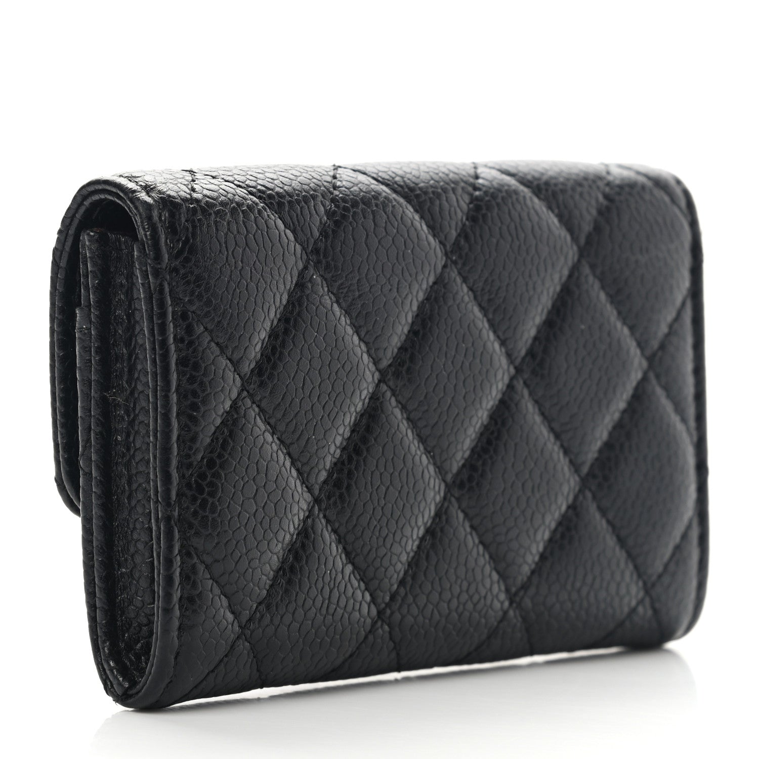 Chanel Caviar Quilted Flap Card Holder Black 3 of 12